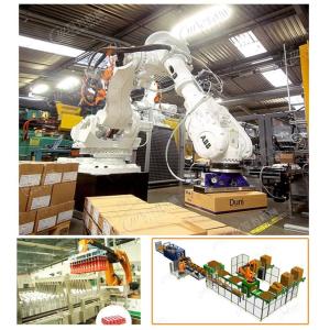 Automatic Stacking Palletizer Robot / Bag Palletizer Machine Single Column