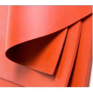 Red Solid Platinum Cured Silicone Sheet Textured Finish For Food Processing