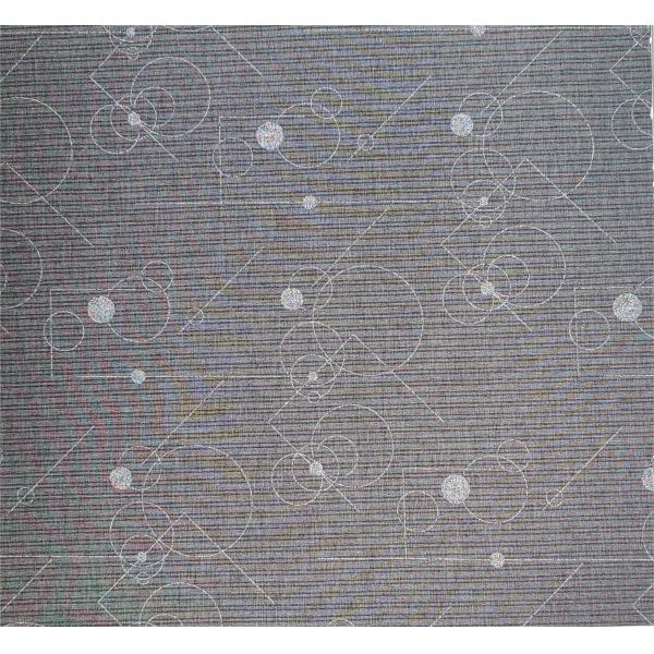 Quality Plain Bright Transparent Round And Line Gray Cloth for sale