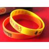 High Safety Cool Silicone Wristbands Advertising Giveaways Delivery On Time for sale