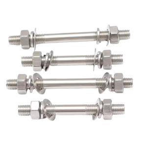 Metric DIN Standard Wall Mounting Double Head Bolt Through Bolts with 304