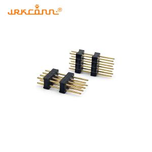 Buy cheap Double Plastic ST 2.54mm Pitch 8 Pin Female Header 180degree Round Hole from wholesalers