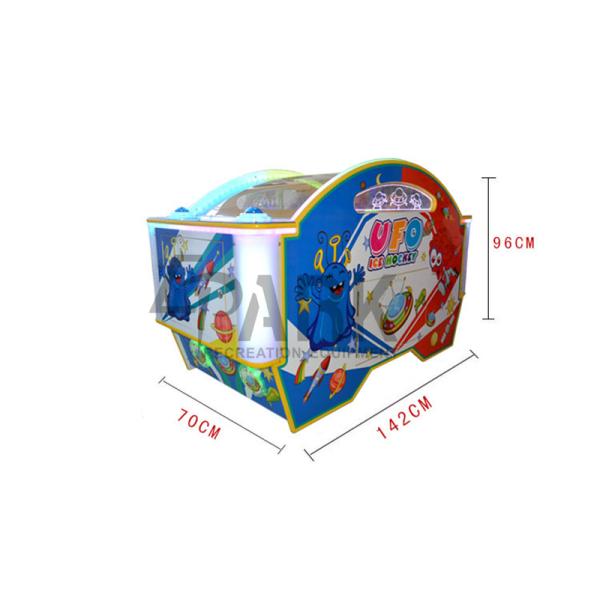 Amusement park indoor playground kids ufo hockey table ice hockey coin operated machine
