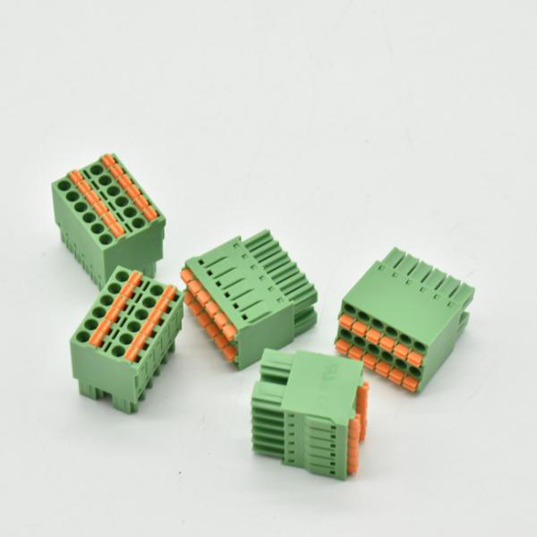 Quality Screwless 3.81mm pitch pluggable spring clamp terminal block HEADER for sale