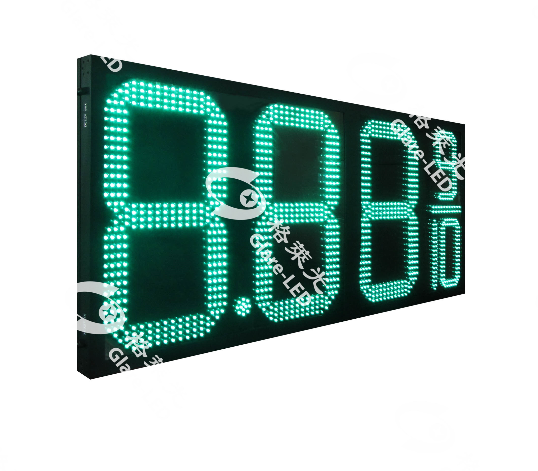 7 Segment LED Display Fuel Station Pylon Sign with 110/220VAC Power Input and 8