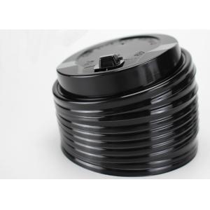 80mm 90mm black Paper Cups Lids , Custom Printed Disposable Coffee Cups