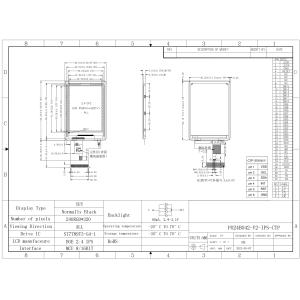 Polcd Custom 2.4 Inch Lcd Capacitive Touch Screen Display Panel 240*320 Mcu