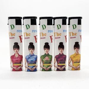 Electric Lighter Refillable Label Cigarette Lighter Model NO. DY-F028 7.88*2.1*1