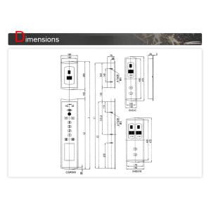 7 Segment , BCD , Serial System Elevator Cop Lop / Lift Button Panel