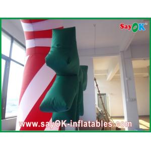 Custom Durable Advertising Inflatable Candy Cane For Christmas Holiday