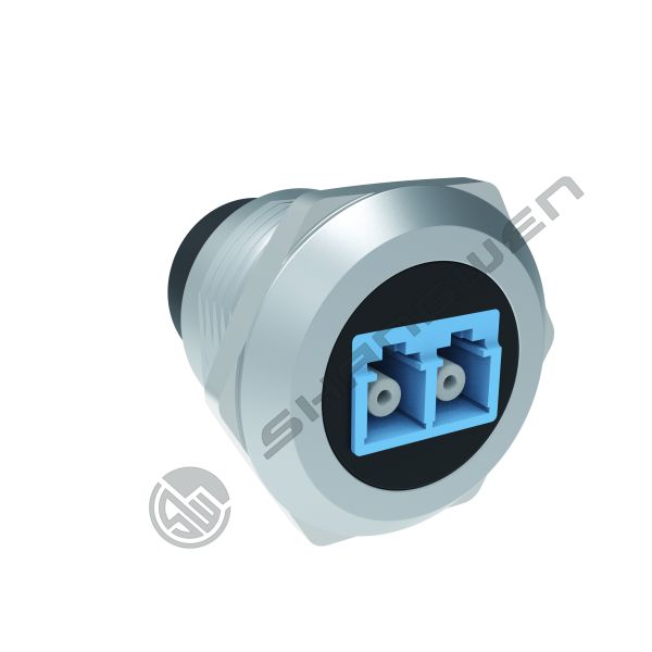 Round LC Female to Female Coupler Single-Mode Multimode Module Socket USB Fiber