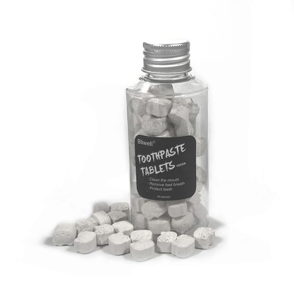 Quality Cocoa Whitening Private Label Toothpaste Tablets Kill Bacteria MSDS for sale