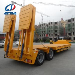 NDRC Announced Enterprise low bed semi trailer with gooseneck and 2 axles in