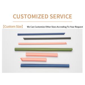 Coloured Compostable Individually Wrapped PLA Disposable Straws Biodegradable