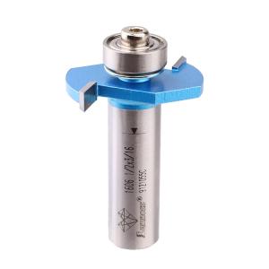 Lamboss 1/2" Shank 3 Blades T Slotting Router Bits With Bearing Wood Slotting