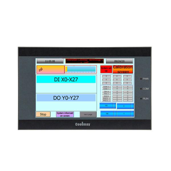 Quality 800*480 Pixels 5 In HMI Control Panel 65536 Colors HMI Monitor With RS232 And WIFI for sale