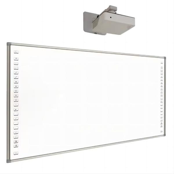 Quality Infrared iBoard Interactive Whiteboard Side Bar Projection Boards With USB Connection Optional With projector camera mic speaker for primary secondary office use for sale