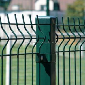 Rectangular Post Wrought Iron Garden Fence Steel Fence Panels with Renewable