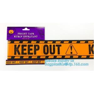 China Caution tape halloween underground cable warning tape,Haunted Halloween Decorations Caution Warning Tape - Trick Or Trea on sale