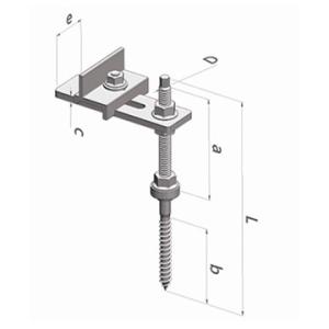 Patented Innovative Pitched Roof Unique Clamps Solar Roof Hooks and Hanger Bolts