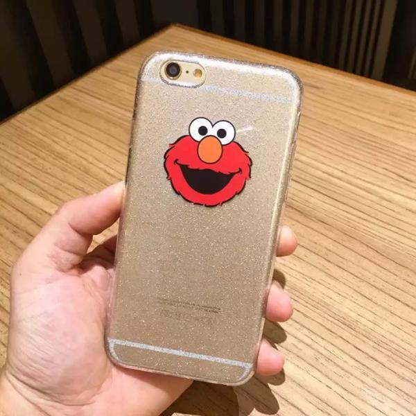 Soft TPU Glitter Glue Cute Cartoon Images Back Cover Cell Phone Case For iPhone 7 6s Plus