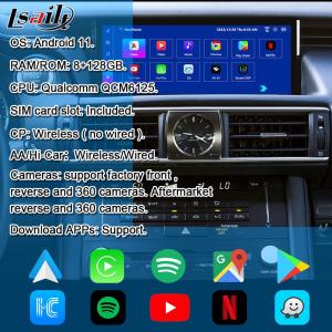 Lsailt 8+128G Qualcomm Android Interface for Lexus IS300H IS200t 2013-2021 With