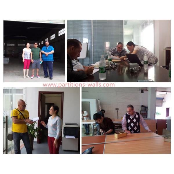 500 mm -- 1220 mm Panel Width Folding Sliding Partition Wall Easy Operation