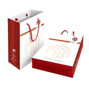 Recyclable Biodegradable Custom Handle Gift Paper Bag Packaging for Small