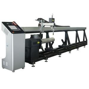 Tube Master 2 Axis CNC Plasma Mild Steel Pipe Cutting Machine with Panasonic