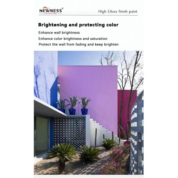 Main Raw Material Acrylic Single Component Water Based Interior Wall Paint White Color