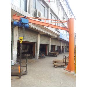 Box Girder Type Pillar Mounted Jib Crane , Reliable 500kg Swing Arm Jib Crane