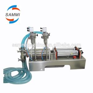 100-1000ml Semi Automatic Double Filling Heads Volumetric Piston Liquid Dosing