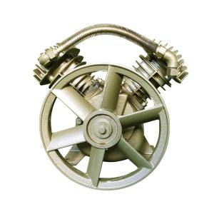 2.2kw 3hp Piston Air Compressor Pump Head / Twin Cylinder Air Compressor Pump