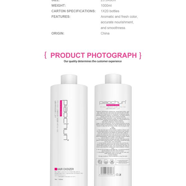 Professional 1000ml Salon-Grade Hair Bleaching Developer 3% 6% 9% 12% Peroxide Cream Herbal Direct Wholesale Guangzhou Factory