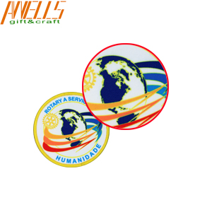 Waterproof Dye Sublimation Patch 80MM Diamter Fade Proof Easy To Clean
