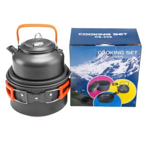 Hard Aluminum Alloy Portable Cookware Set For 2-3 People