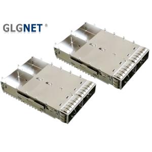 EMI Tabs One Piece QSFP28 Cage 1 X 2 Ganged For QSFP28 Optical Module