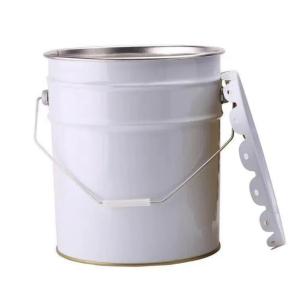 Heavy Duty White Polypropylene Industrial Solvent Bucket with Temperature