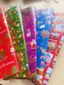 China Popular Design Gift Wrap Paper Roll Size 50cm*70cm Christmas Design on sale