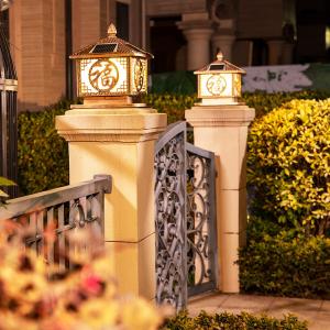 50000 Hours Working Lifetime Aluminum Solar Post Light for Outdoor Main Gate