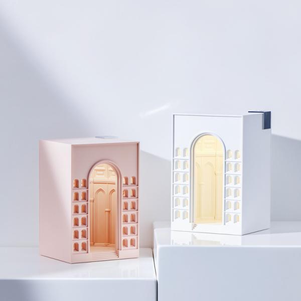 Quality Building Shape Home Decoration Rechargeable Sleeping Night Lamp With 3 Level Brightness for sale