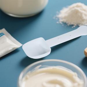 Wholesale Foldable White PP 10ML Solid State Dual-Use Food Grade Plastic Scoop