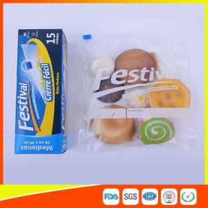 Transparent Ziplock Plastic Food Storage Bags Resealable , Zip Seal Food Bags