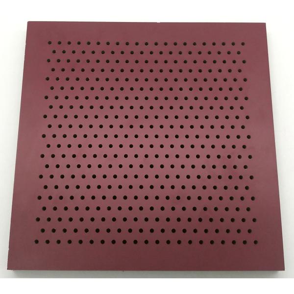 OEM Veneer Perforated Acoustic Panel Ceiling Tile Sound Absorber