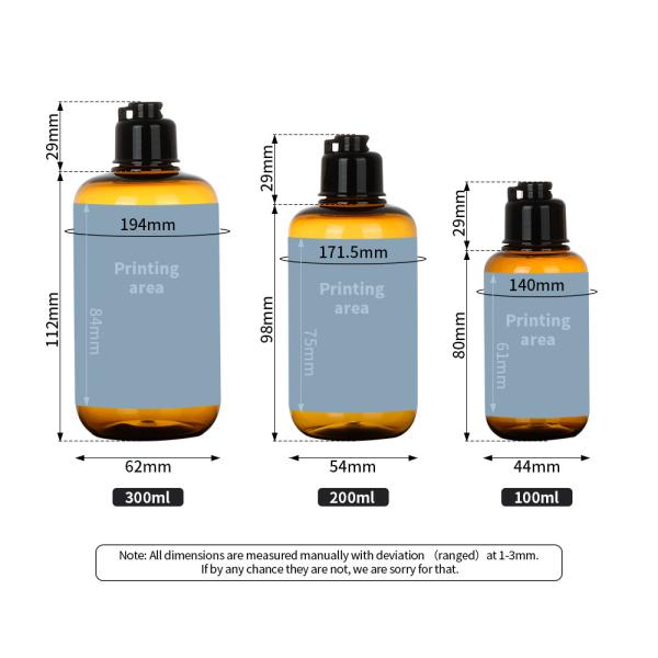 PET Eco Friendly Plastic Screw Top Bottles 300ml Round Macallan