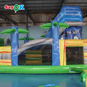 Childrens Inflatable Slide Commercial Water Inflatable Bouncer Slide With Pool