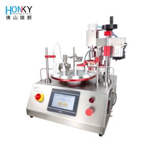 Destop Semi-Auto 10ml Vial Filling And Spray Cap Screwing Capping Machine With