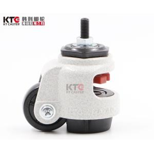 White Aging Resistance Retractable Leveling Casters wheels 42mm 120KG