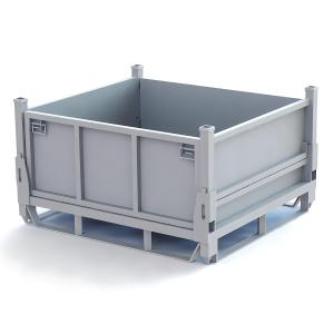 Warehouse Heavy Duty Foldable And Stackable Steel Stillage Cage Collapsible