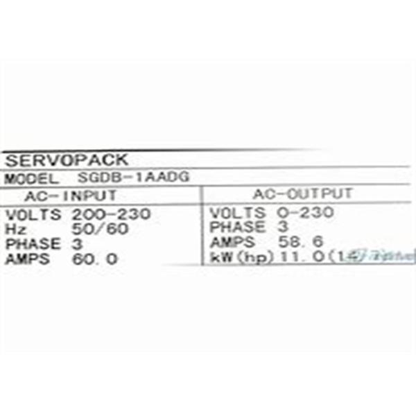 Quality Yaskawa SGDB-1AADG SGDB Series Servo Drives New Original In Box for sale